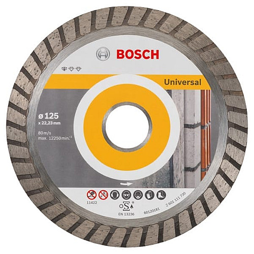 Диск алмазный Bosch Professional Standard for Universal Turbo, 125х22.23мм