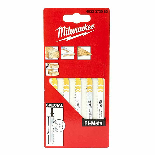 Холст пильный для электролобзика Milwaukee Special по дереву, шаг зуба 1.9ммх60мм, 5шт