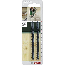 Полотно пиляльне для електролобзика HSC Bosch по дереву, T 144 D, 4-5.2х100мм, 2шт