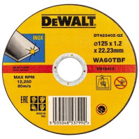 Диск отрезной DeWalt INOX FASTCUT по металлу 125х1х22.23мм