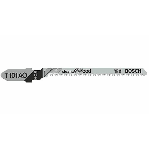 Полотно пилочное для электролобзика Bosch Professional по дереву T 101 AO, 1.4х83мм, 3шт