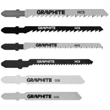 Полотно для електролобзика GRAPHITE, хвостовик T, набір 6шт