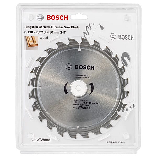 Диск пиляльний Bosch Professional optiline Eco, 190x30мм, 24T