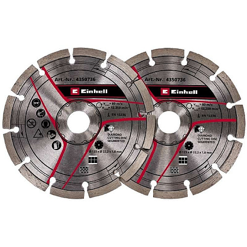 Диски для бороздника Einhell 125х22.2мм, 2шт
