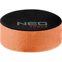 Диск полировальный Neo Tools, губка средняя, на липучке, 80x25мм