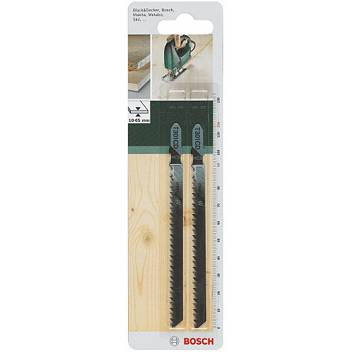 Полотно пилочное для электролобзика HSC Bosch по дереву, T 301 CD, 3х116мм, 2шт