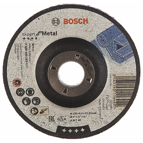 Диск шлифовальный Bosch Professional по металлу Expert for Metal 125х22.23мм