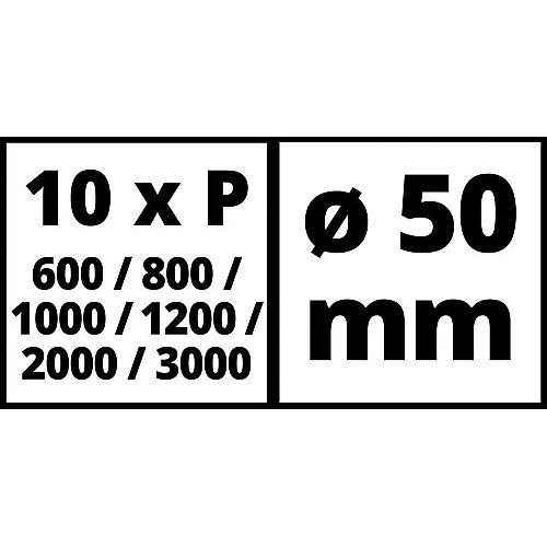 Набір шліфпаперу Einhell до TC-PA 50, 50мм, по металу, 60шт