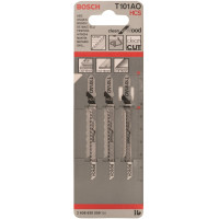 Полотно пиляльне для електролобзика Bosch Professional по дереву T 101 AO, 1.4х83мм, 3шт