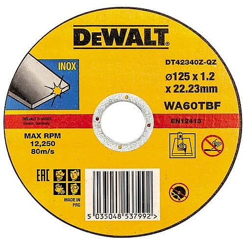 Диск відрізний DeWalt INOX FASTCUT по металу 125х1х22.23мм