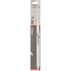 Полотно пиляльне для шабельної пилки Bosch Professional по дереву та металу, S 1411 DF, 6TPI, 2шт