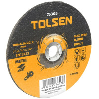 Диск шлифовальный Tolsen по металлу 230х6.0х22.2мм