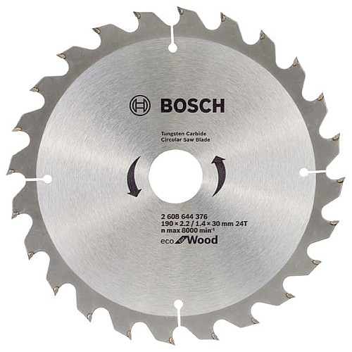 Диск пиляльний Bosch Professional optiline Eco, 190x30мм, 24T