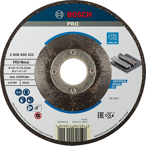 Диск шлифовальный Bosch Professional по металлу Expert for Metal 125х22.23мм