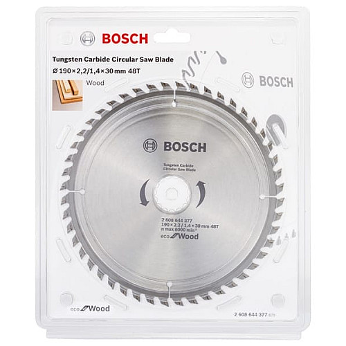 Диск пиляльний Bosch Professional Eco for Wood 190x2.2x30-48T