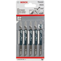 Полотно пилочное для электролобзика Bosch Professional по дереву T111С, 5шт