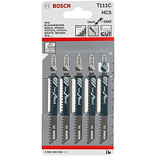 Полотно пилочное для электролобзика Bosch Professional по дереву T111С, 5шт