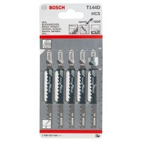 Полотно пиляльне для електролобзика Bosch Professional по дереву T144D, 4-5.2х100мм, 5шт