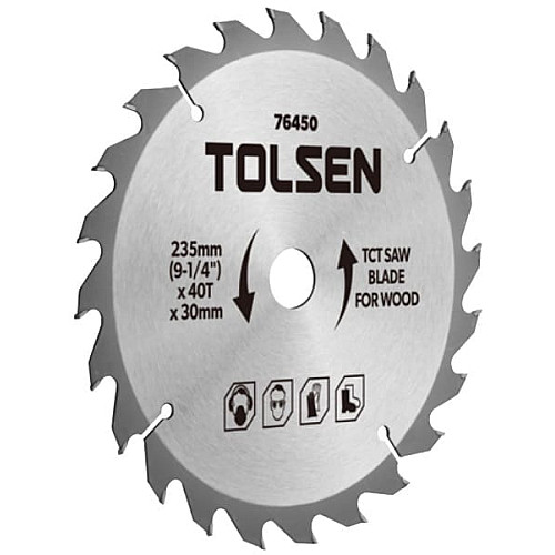 Диск пильний Tolsen по дереву, 235х60Tх30мм