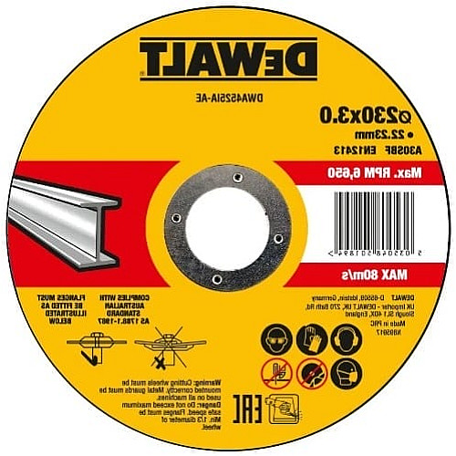 Диск відрізний DeWalt HIGH PERFORMANCE по металу 230х3х22.23мм