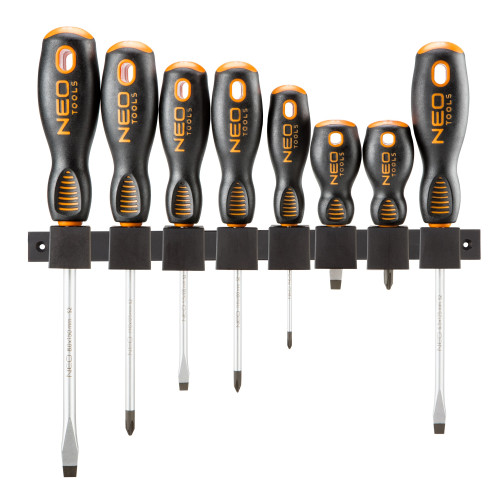 Викрутки Neo Tools SL,PH, сталь S2, набір 8шт