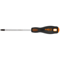 Отвертка Neo Tools крестовая, PH2x200мм, сталь S2