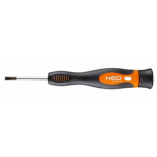 Викрутка Neo Tools плоска, прецизійна, SL3х50мм, сталь S2