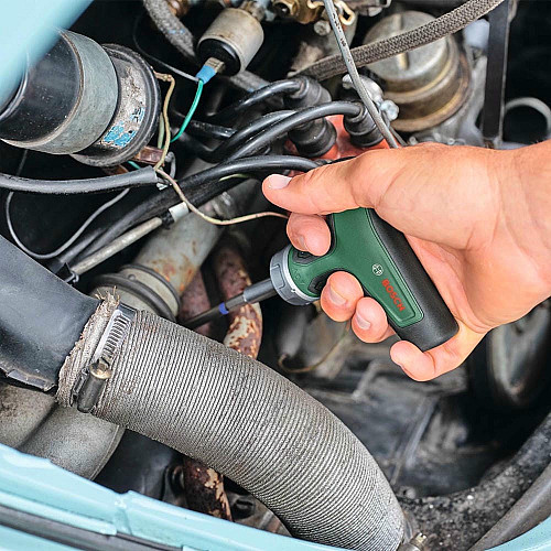 Отвертка Bosch с трещоткой, Т-образная рукоятка, 20 насадок, 109мм, кейс, сталь CrV