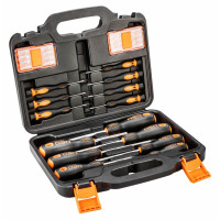 Викрутки Neo Tools 16 біт, SL,PH,PZ,Torx,H, сталь S2, кейс, набір 30шт