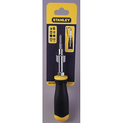 Отвертка Stanley 6 Way битодержатель 1/4