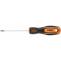 Отвертка Neo Tools крестовая, PH0x75мм, сталь CrV