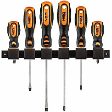 Викрутки Neo Tools SL,PH, сталь CrV, набір 6шт