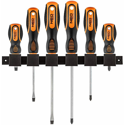 Отвертки Neo Tools SL,PH, сталь CrV, набор 6шт