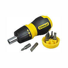 Викрутка Stanley Multibit Stubby, 1/4