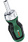 Отвертка Bosch с трещоткой, 6 насадок, рукоятка TPR PZ1,PZ2,PH2,SL4,TX25,HEX5, 111мм, сталь CrV
