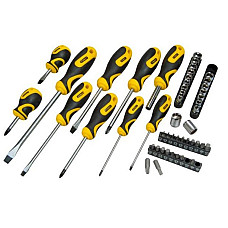 Викрутки Stanley 20 біт, SL,PH,Torx,H, 18 торцевих головок, сумка, набір 48шт