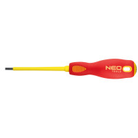 Викрутка Neo Tools плоска, діелектрична, SL3x100мм, сталь SVCM