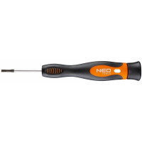 Отвертка Neo Tools плоская, прецизионная, SL2.5x50мм, сталь S2