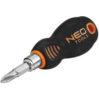 Отвертка Neo Tools двухсторонняя бита, SL6, PH2, сталь CrMo