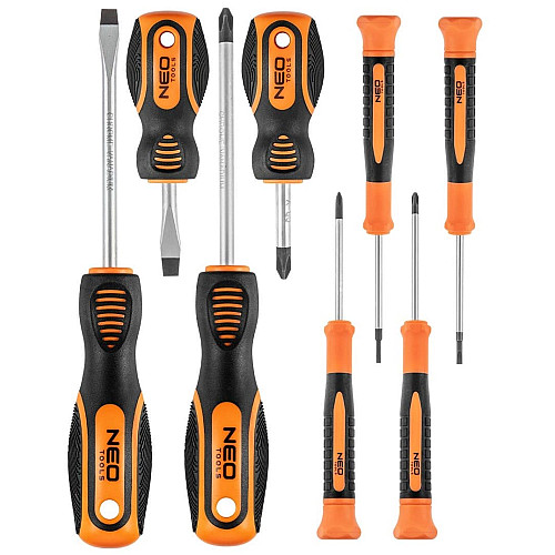 Викрутки Neo Tools SL,PH, сталь CrV, набір 8шт