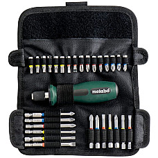 Викрутки Metabo 29 біт, SL,PH,PZ,Torx,H набір 30шт