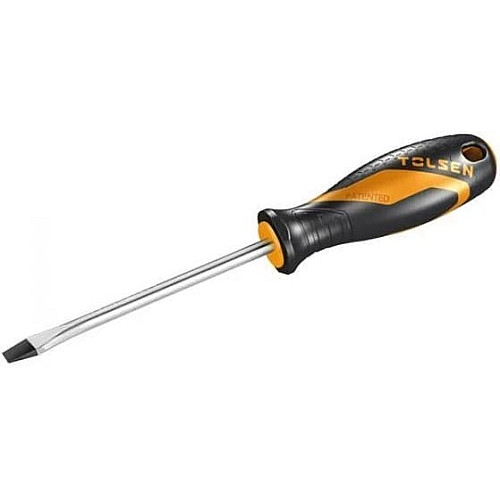 Викрутка Tolsen Ерго плоска, SL6.5x100мм, сталь CrV
