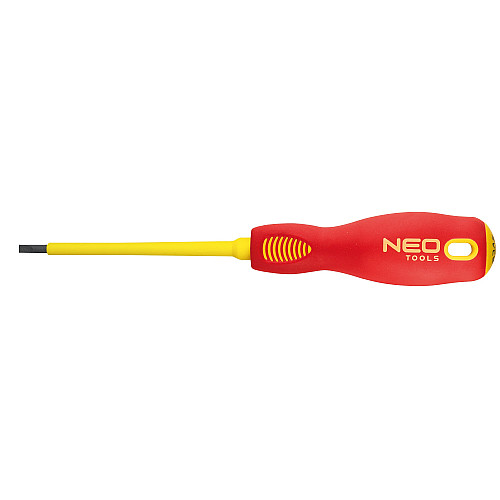 Викрутка Neo Tools плоска, діелектрична, SL3x100мм, сталь SVCM