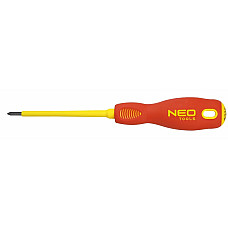 Викрутка Neo Tools хрестова, діелектрична, PZ2x100мм, сталь SVCM