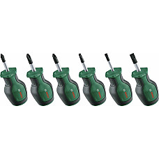 Викрутки Bosch PH, PZ, TX, SL, сталь CrV набір 6шт