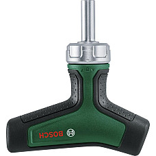 Викрутка Bosch з тріскачкою, Т-подібне руків'я, 109мм, сталь CrV