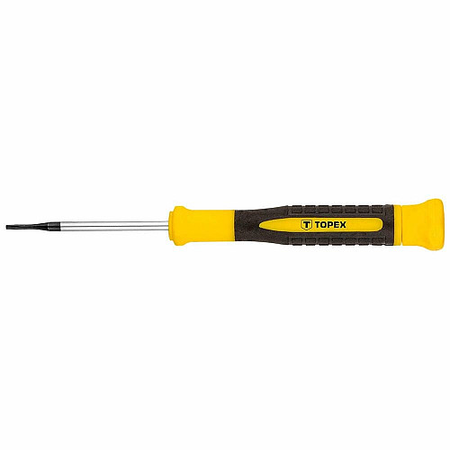 Викрутка TOPEX Torx, прецизійна, T6x50мм, сталь CrV