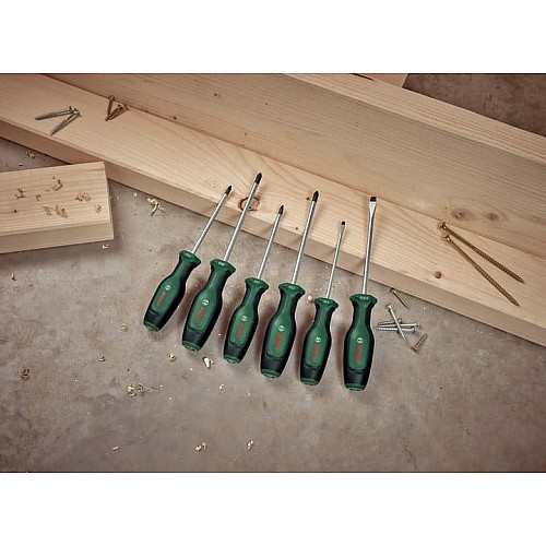 Викрутка Bosch SL 4, 6.5мм, PH1х100мм, PH2х125мм, PZ1х100мм, PZ2х125мм набір 6шт