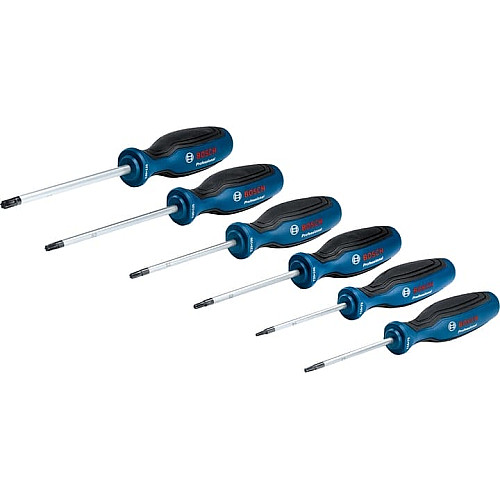 Отвертка Bosch Professional Torx T10х75, T15х75, T20x100, T25x100, T30x125, T40x125мм набор 6шт