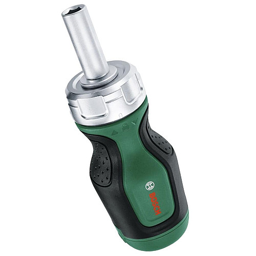 Отвертка Bosch с трещоткой, 6 насадок, рукоятка TPR PZ1,PZ2,PH2,SL4,TX25,HEX5, 111мм, сталь CrV